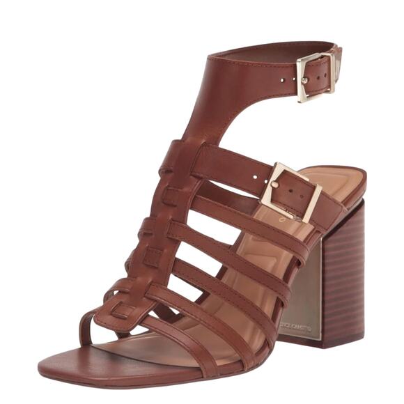 Vince Camuto Shoes - Vince Camuto Women's Hicheny Buckle High Heel Brown Sandal Size 10M
